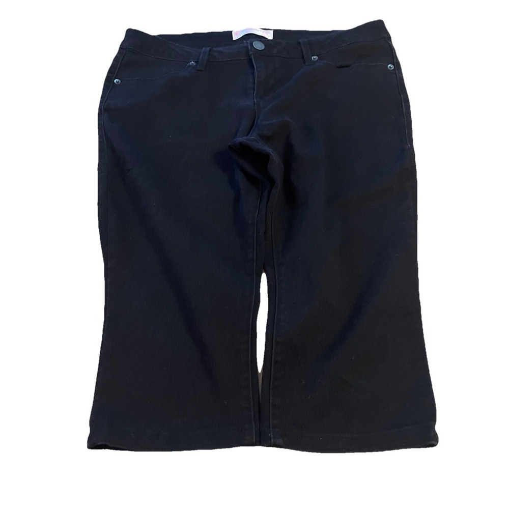 No Boundaries Women's Size 15‎ Black Denim Jean Capris